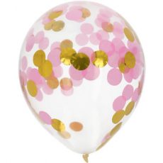 Confetti latex ballonnen met helium + hi-float